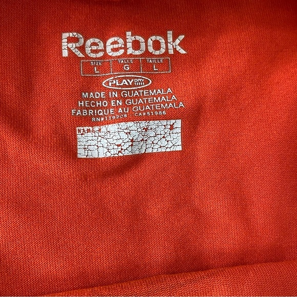 Cleveland ‎ Browns Reebok Equipment NFL Play Dry Men Large Orange Athletic Shirt - Picture 6 of 8